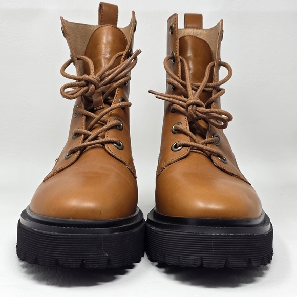 Madewell Brown Combat & Moto Boots - Picture 6 of 10